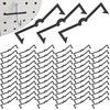 AccEncyc Black Peg Locks Plastic Pegboard Hook Locks Pegboard Display