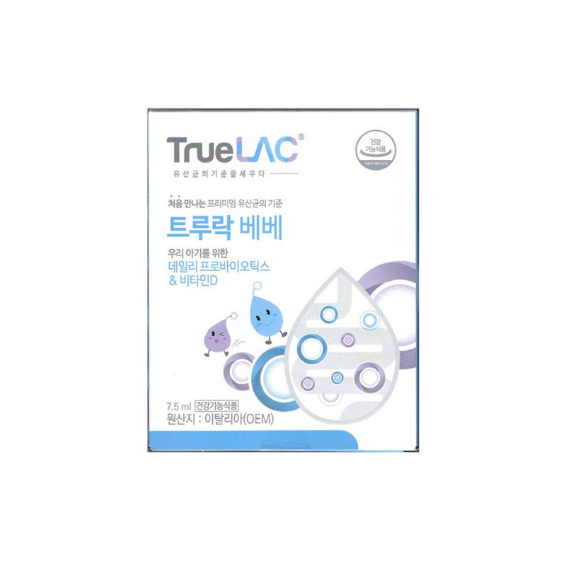 Trulock 트루락 베베 데일리 프로바이오틱스 앤 비타민D 7.5ml / 써클