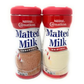 Nestle Carnation Powdered Malted Milk Variety Set - Chocolate & Original - 1 of each flavor