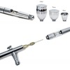 New Version Professional Airbrush Gun Set 0.3mm 0.5mm 0.8mm, Dual