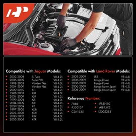 A-Premium Bujía de repuesto para Jaguar S-Type 2003-2008 Super V8 XF XJ8 XJR XK XK8 XKR Land Rover LR3 Range Rover, V8 4.0L 4.2L 4.4L, Iridium & Platino, juego de 8