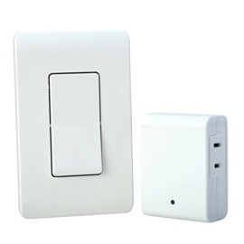 Woods Indoor Remote Control For Lights with Wall Switch (1 Polarized Outlet)