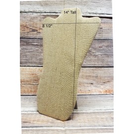 Saga Display Burlap Necklace Display Jewelry Chain Display Easel Stand (6 Pack) 13 1/2"H