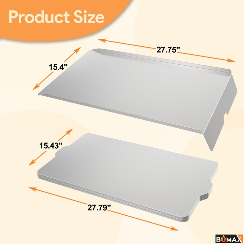 BQMAX Drip Pan & Drip Pan Liners for Traeger Pro