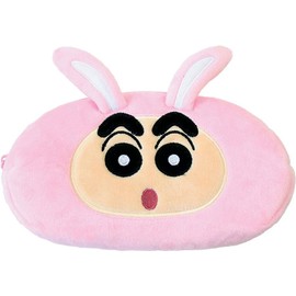 Tees Factory Crayon Shin-chan Plush Face Pen Pouch, Rabbit H5.9 x W 8.3 x D 2.4 inches (150 x 210 x 60 mm) KS-5543767US