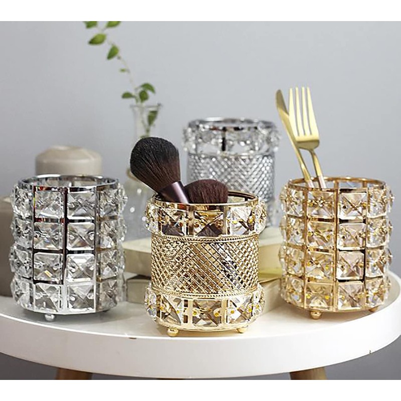 umely Crystal Accessory Case, Makeup Brush Case, Storage, Interior, Stylish,