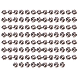 (100pcs M3) Kep Hex Head Lock Nuts Set, Carbon Steel & 304 Stainless, External Tooth Washers for Enhanced Machinery Fastening