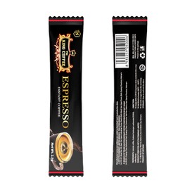 King Coffee Espresso Instant Coffee Vietnamese Coffee, Trung Nguyen International, Arabica Instant Coffee Mix, Medium Roast, 15 Sticks Per Box x 2.5g, Pack of 8