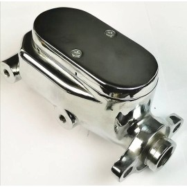 CNCDPT Chrome Aluminum 1" Bore Flat Top Master & Bottom Mount Prop Valve Disc Disc Kit