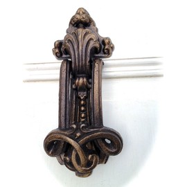 Antikas - Door Knocker - Elegant Knocker for the Front Door in Antique Brass Flair, Schlingua