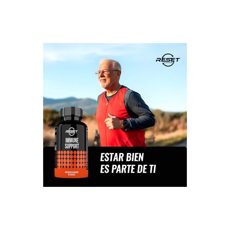Immune Support Capsulas Multivitaminico Vitaminas Selenio Verde Quercetina Hongos Como
