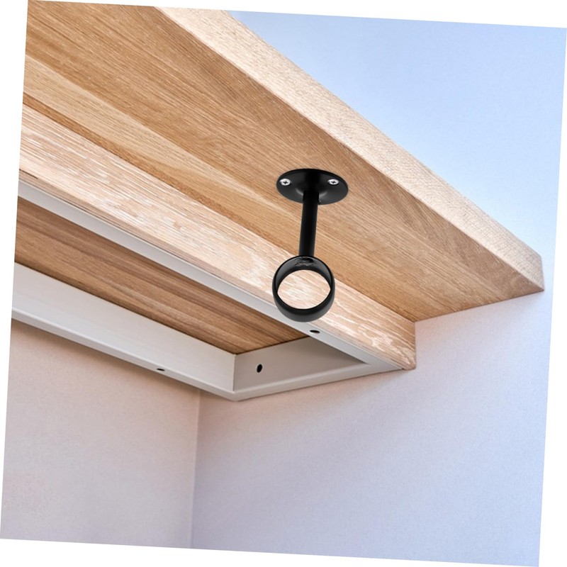 Operitacx Modern Wardrobe Pipe Brackets 4pcs Heavy Duty Closet Pole