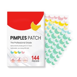 Trendyfave Pimple Patches 144Pcs Spot Patches Moon Shape Blemish Patches, Hydrocolloid Acne Patches For Face Zit Patch Acne Dots, Spot Stickers with Tea Tree Oi