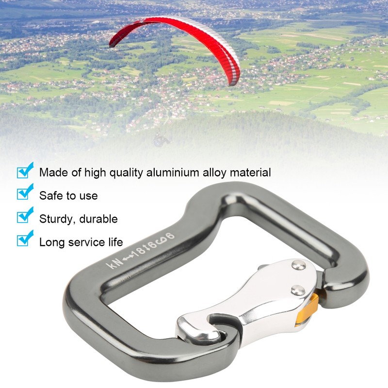Outdoor Climbing Parachute Master Lock Carabiner Dedicated Paraglider Main Hook