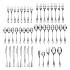 Cambridge Silversmiths Rhiannon Satin 45-Piece Flatware Set