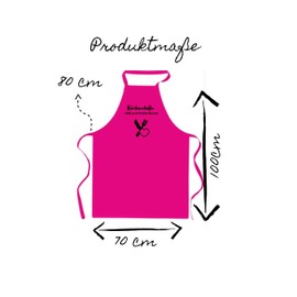 Apron for Women "Chef" - Cotton Apron - Cooking Apron as a Gift for Women, Mum, Grandma and the Boss - Gift for Women - Girlfriend, pink