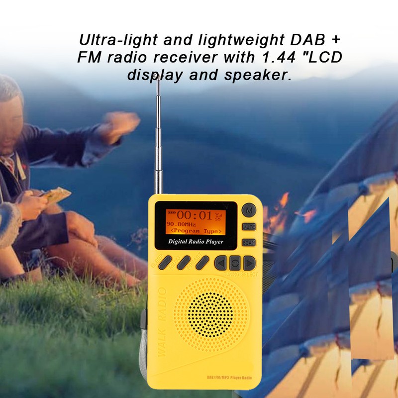 Mini Pocket Digital DAB+FM Radio Stereo Receiver Digital Radio with