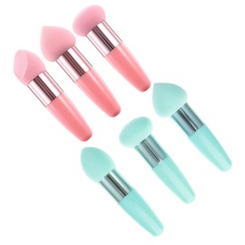 Outanaya 6pcs Handheld Beauty Sponge for Wet Dry Makeup Application Ergonomic Design Soft for Daily and Professional Use for Foundation and Concealer