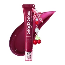 sérum labial 3 en 1 con efecto iluminador, bálsamo labial con color con VC-IP y Vitamin E, brillo ligero no pegajoso con charm a juego (03 Berry)     