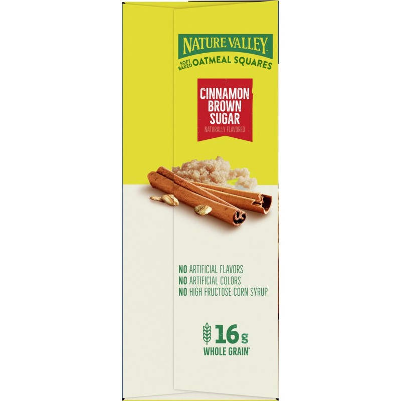 Nature Valley Soft-Baked Oatmeal Squares, Cinnamon Brown Sugar, 20 Ct,
