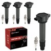 UF557 Ignition Coil Pack and Iridium Spark Plugs Set of