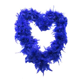 Royal Blue Feather Boa Accessory - Pack Of 1-180cm Long 65g Feather Boa - Stag Do Hen Party Fancy Dress Costume Accessory