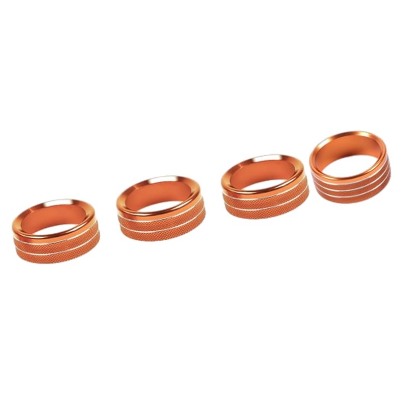 Kacepar Car Styling Air Conditioning Knobs Circle Trim, Air Conditioning