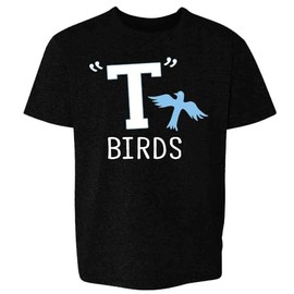 Retro 50s 60s T Birds Gang Logo Toddler Kids T-Shirt Black 4T