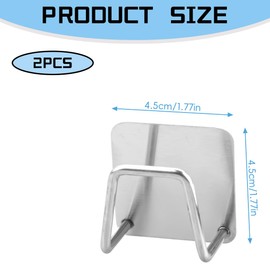 Lotsdonxia 2 PCS Stainless Steel Sponge Holder Drain Rack | Heavy-Duty, No-Drill Kitchen & Bathroom Organiser with Strong Bearing Capacity – Corrosion-Resistant & Space-Saving Design