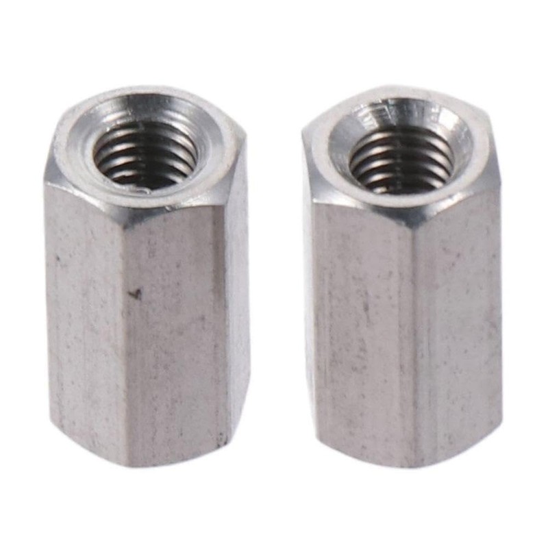 Hex Coupling Nut 2-Pack Silver New M8 M10 M12 M16