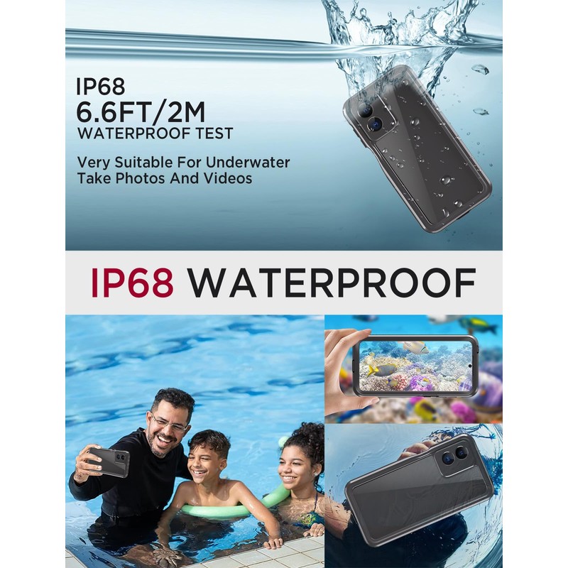Miimall for Moto G Play 4G 2024 Case Waterproof, IP68