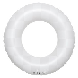 Ali+Oli Summer Collection, Swim Ring for Kids, Inflatable Cute Pool Float Ring for Ages 3-6 Years, 24”x9” Junior Swim Ring, Pool Float Tube (Checkers)