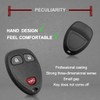 Key Fob Keyless Entry Remote Shell Case Compatible with Silverado