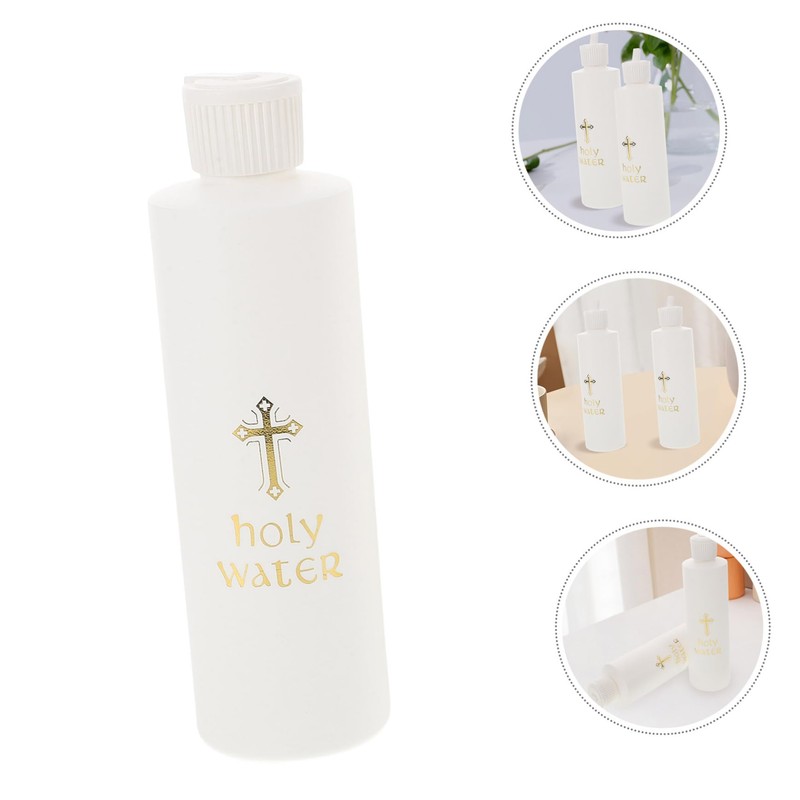 Ciieeo 3sets Aesthetic Water Bottles Holy Water Containers Plastic Refillable