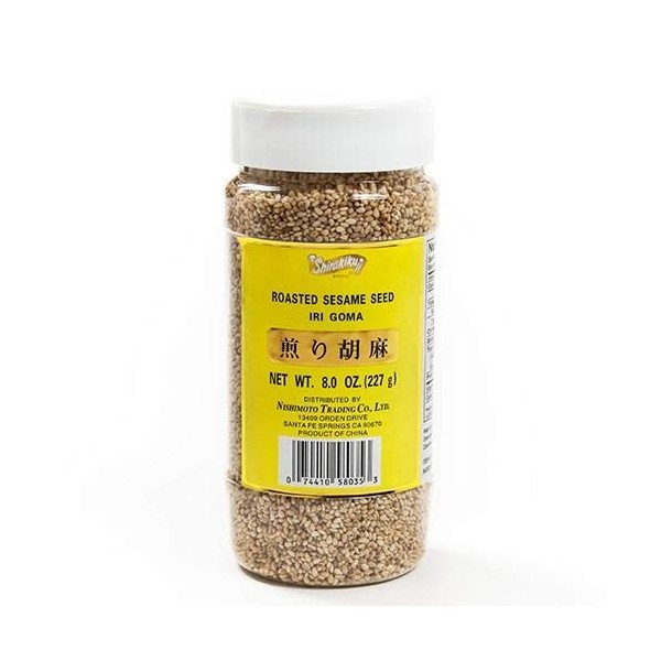 Roasted White Sesame Seeds (Iri Goma) 8 Oz by Shirakiku (8 ounce)