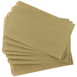 N'icePackaging - 50 Qty 5" x 7" Brown Kraft Flat Plain Paper Gift Bags or Patterned Decorative Bags for candy, cookies, merchandise, pens, sales, trade shows, Party favors, showers, holidays, events and gifts