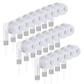 Yoley Kids - Paquete de 50 auriculares para niños, perfectos para la escuela, aula, estudiantes, viajes, hospitales, hoteles, biblioteca, museos (blanco)