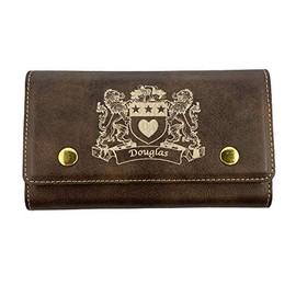 Douglas Irish Coat of Arms Leather Card & Dice Set