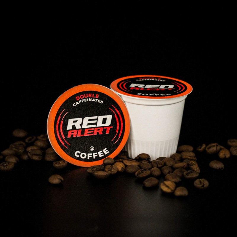 Red Alert Coffee Extra Strong Coffee Pods (Recyclable) Compatible With