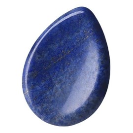 GUJOXILA Lapis Lazuli Worry Stone Rock Crystal Oval Bag Natural Teardrop Shape Crystals Worry Stones Healing Stones Thumb Stone Meditation Spiritual Polished Energy Balancing
