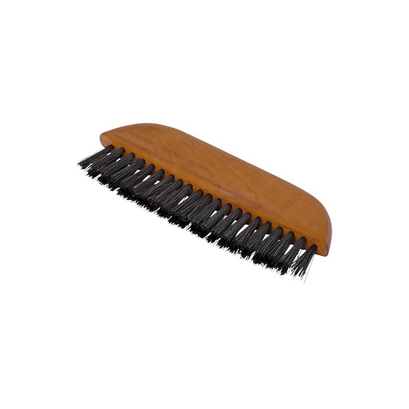 Redecker Portable Clothes Brush, 2 Rows of Flocking (Pig Hair)