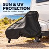 Universal Caravan Towing Hitch Cover, Waterproof UV-Resistant Vinyl Protector with