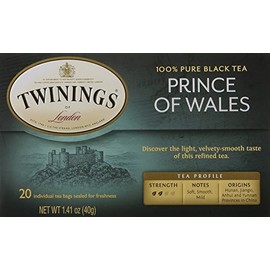 Twinings of London Prince of Wales Tea Bags, 20 Count