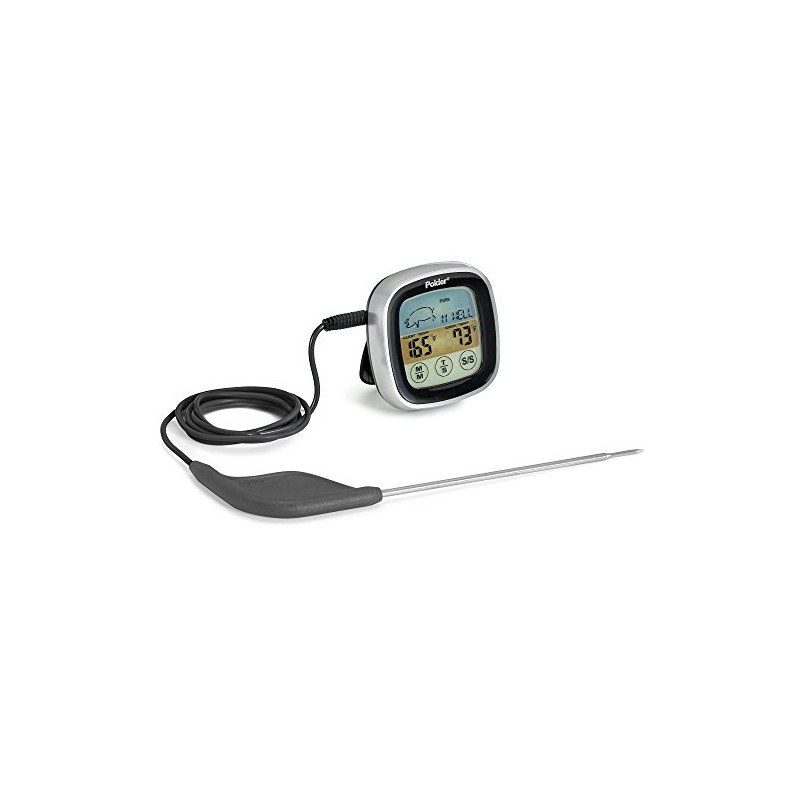 Polder THM-309-95 Accu-Touch In-Oven Thermometer & Timer with Ultra Probe,