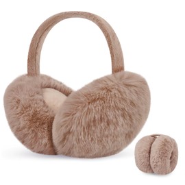 YSense Earmuffs Ear Warmers for Women Winter Fur Adjustable Foldable Ear Muffs Gifts