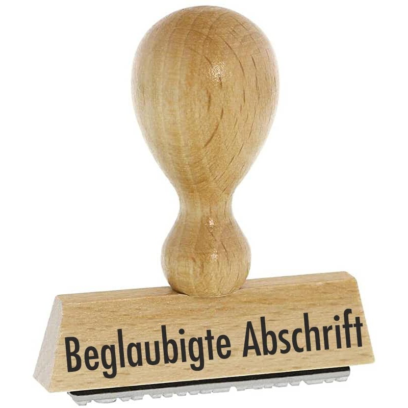 Warehouse Stamp - Certified Copy - Kaufhaus2010 Beech Wood Stamp