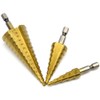 Hocansen 3 Pcs Step Cone Drill Bits Counter Sink Drill