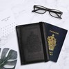 WALNEW RFID Blocking Passport Holder Wallet Cover Case