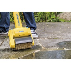 GLORIA Pro Stone Brush, Accessories for MultiBrush and PowerBrush, Robust Cleaning of Paving Stones and Stone Slabs with Wire Brush, 10 cm Diameter, 16.5 cm Width