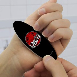 Take Me to Mars Red Planet Funny Humor Double-Sided Oval Nail File Emery Board Set 4 Pack